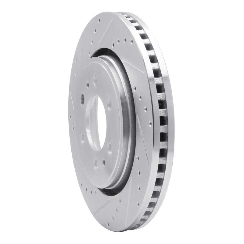 DFC 07-21 Ford F-150 4WD Front Left Drilled & Slotted Silver Brake Rotor
