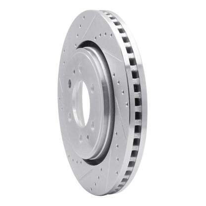 DFC 07-21 Ford F-150 4WD Front Left Drilled & Slotted Silver Brake Rotor