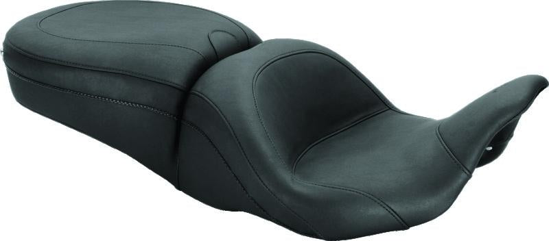Mustang Motorcycle Mustang 08-21 Harley Electra Glide, Rd Glide, Rd King, Str Glide Lowdown Touring 1PC Seat - Black
