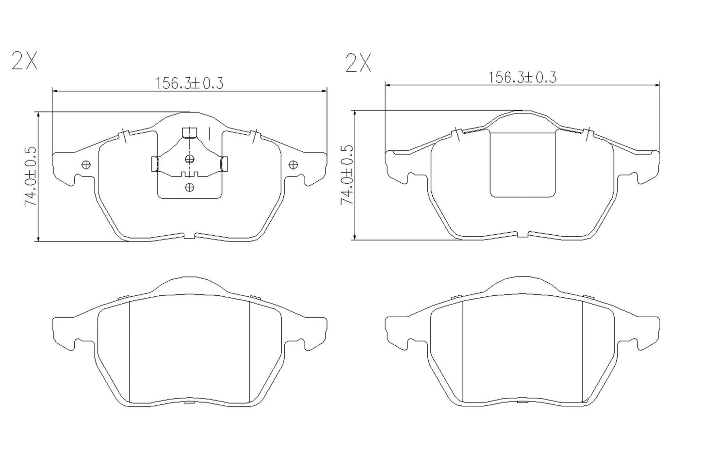 BOGAP A8210157 Brake Pad Set, Disc Brake | ML Performance Car Parts