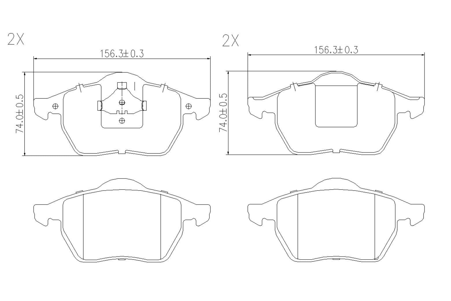 BOGAP A8210157 Brake Pad Set, Disc Brake | ML Performance Car Parts