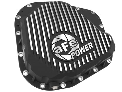 aFe POWER Pro Series Rear Diff Cover Black w/ Machined Fins Ford F-250/350 23-26 (Sterling 11.6)