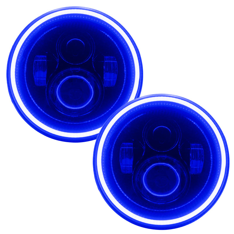 ORACLE Lighting Oracle 7in High Powered LED Headlights - Black Bezel - Blue