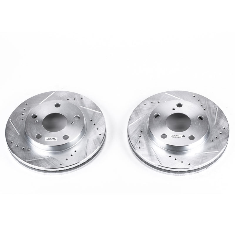 PowerStop Power Stop 92-01 Toyota Camry Front Evolution Drilled & Slotted Rotors - Pair