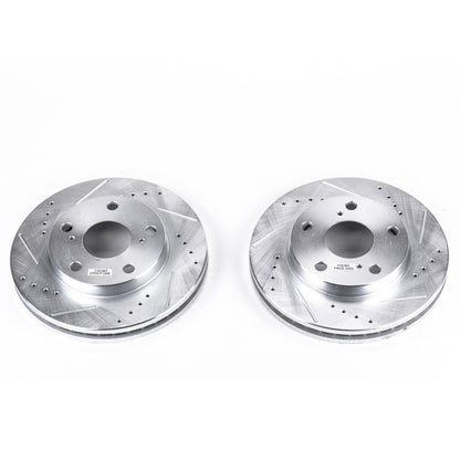 PowerStop Power Stop 92-01 Toyota Camry Front Evolution Drilled & Slotted Rotors - Pair