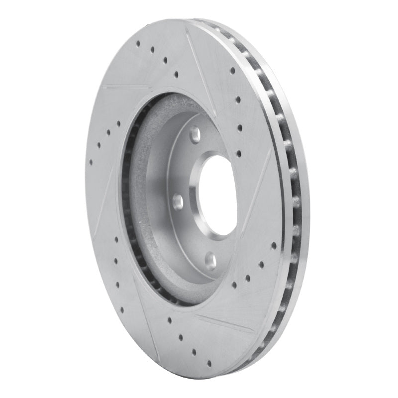 R1 Concepts R1 13-25 Nissan ALTIMA Front Left Drilled & Slotted Silver Brake Rotor