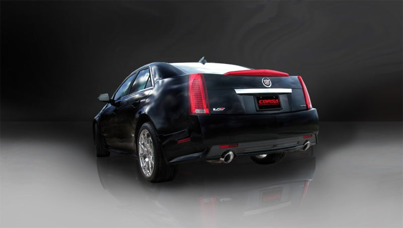 CORSA Performance Corsa 2009-2014 Cadillac CTS Sedan V 6.2L V8 Polished Sport Axle-Back Exhaust