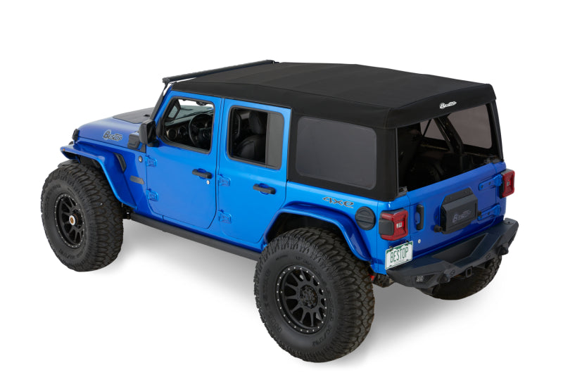 Bestop 18-26 Jeep Wrangler JL 4-Door Supertop (Premium Black Twill)