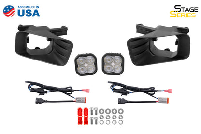 Diode Dynamics SS3 Sport Type Ram Horiz Kit ABL - White SAE Fog