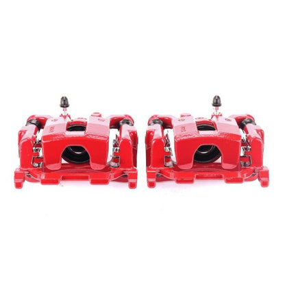 PowerStop Power Stop 09-14 Nissan Maxima Rear Red Calipers w/Brackets - Pair