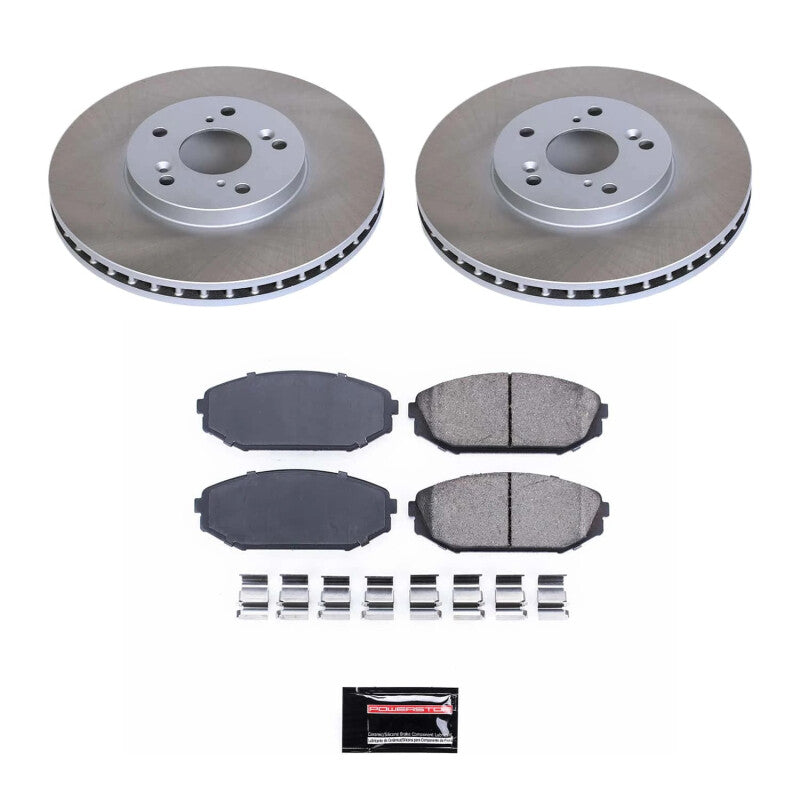 PowerStop Power Stop 99-04 Honda Odyssey Front Semi-Coated Rotor Kit