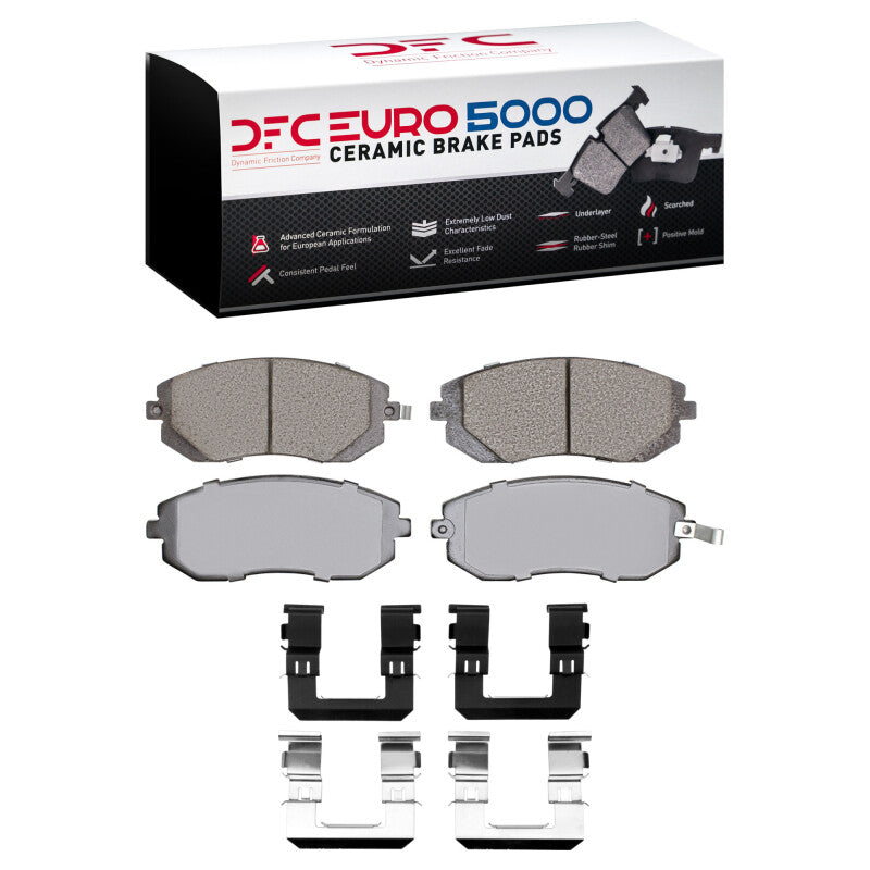 DFC 02-12 Saab 9-2X Front Euro 5000 Ceramic Brake Pads and Hardware Kit