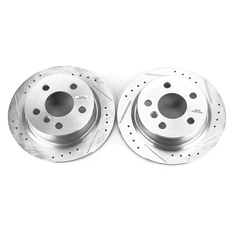PowerStop Power Stop 14-19 Mini Cooper Rear Evolution Drilled & Slotted Rotors - Pair