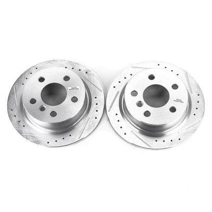 PowerStop Power Stop 14-19 Mini Cooper Rear Evolution Drilled & Slotted Rotors - Pair