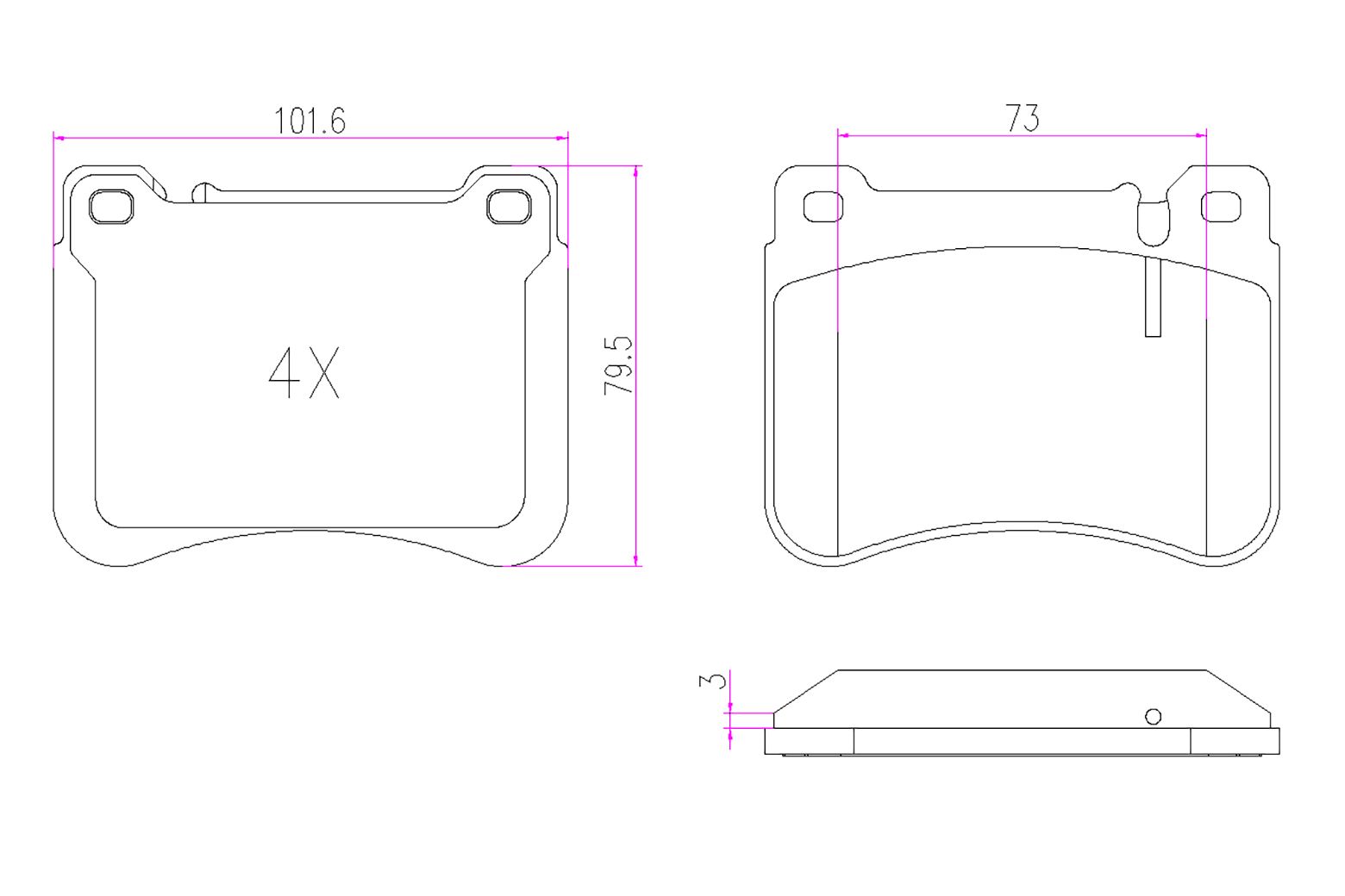 BOGAP C8210173 Brake Pad Set, Disc Brake | ML Performance Car Parts