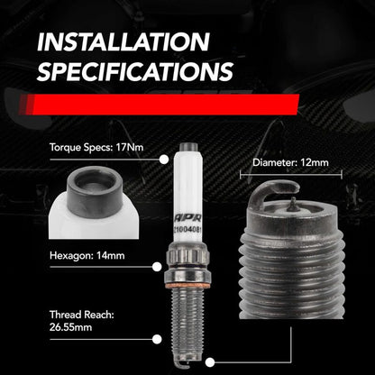 APR EA825/EA839/9A2 Iridium Pro Spark Plug - Heat Range 10 - 12mm x 26.5mm x 14mm - SINGLE
