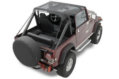 Bestop 76-86 Jeep Cj7 / 81-85 Scdodge Rambler Cj8 / 87-91 Wrangler YJ Traditional Bikini (Mesh)