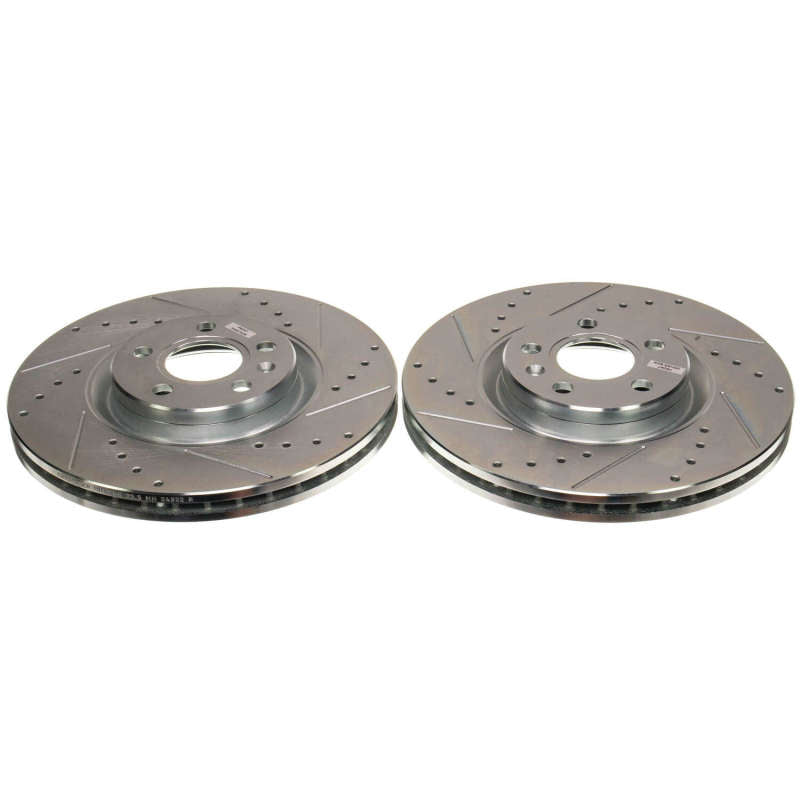 PowerStop Power Stop 18-21 Volvo XC60 Front Drilled & Slotted Rotor (Pair)