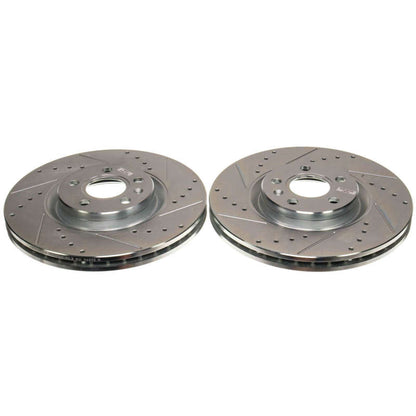 PowerStop Power Stop 18-21 Volvo XC60 Front Drilled & Slotted Rotor (Pair)