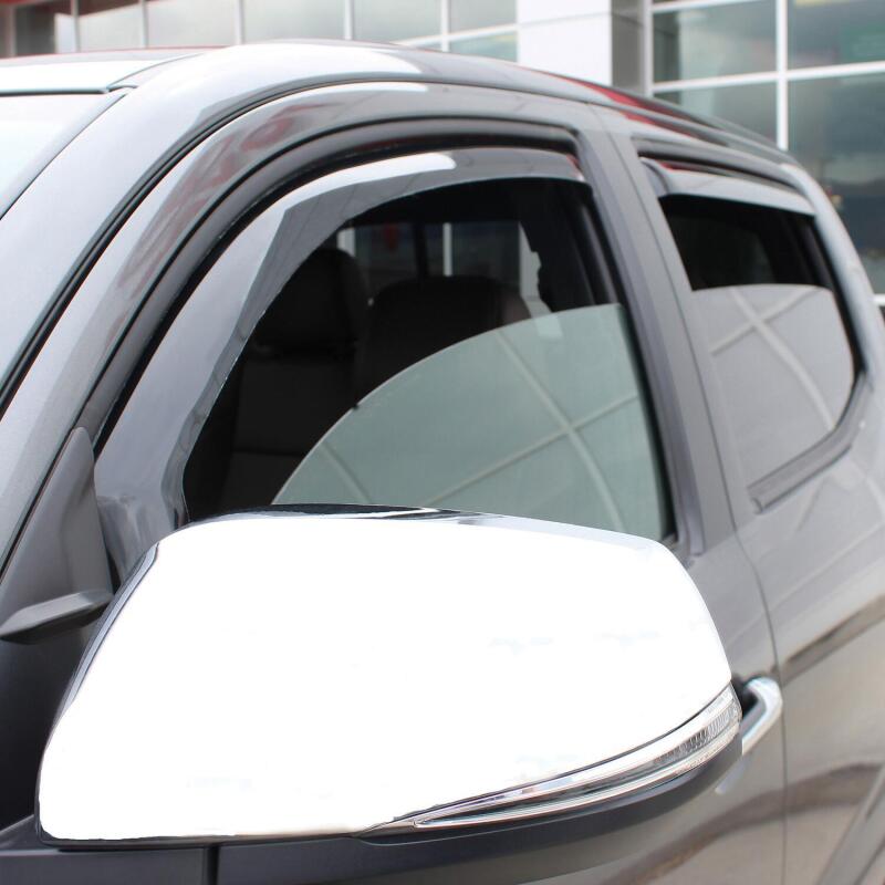 Westin 2016-2018 Toyota Tacoma Double Cab 4dr In-Channel Wind Deflector 4pc - Smoke