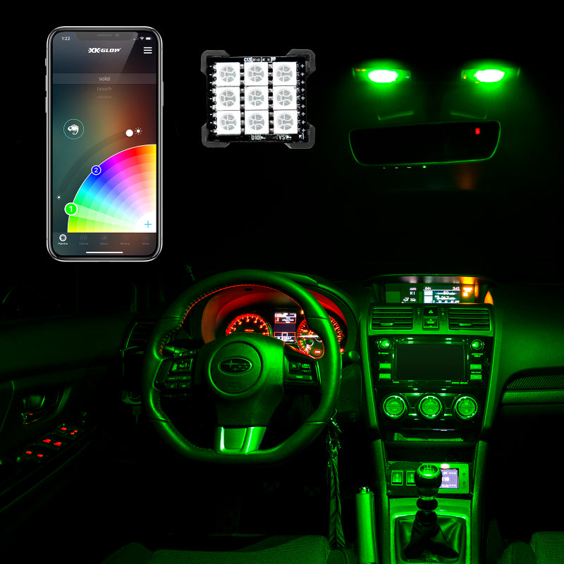 XKGLOW XK Glow RGB Festoon LED Panel XKchrome Bluetooth App Controlled Dome Bulb