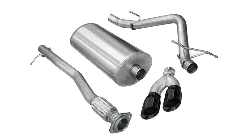 CORSA Performance Corsa 2011-2013 GMC Sierra Ext. Cab/Std. Bed 1500 6.2L V8 Black Sport Cat-Back Exhaust