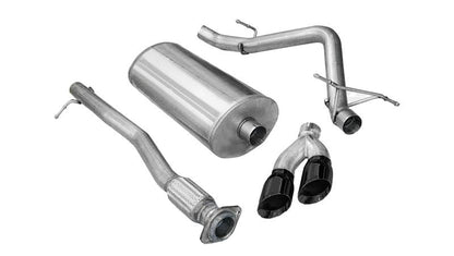 CORSA Performance Corsa 2011-2013 GMC Sierra Ext. Cab/Std. Bed 1500 6.2L V8 Black Sport Cat-Back Exhaust