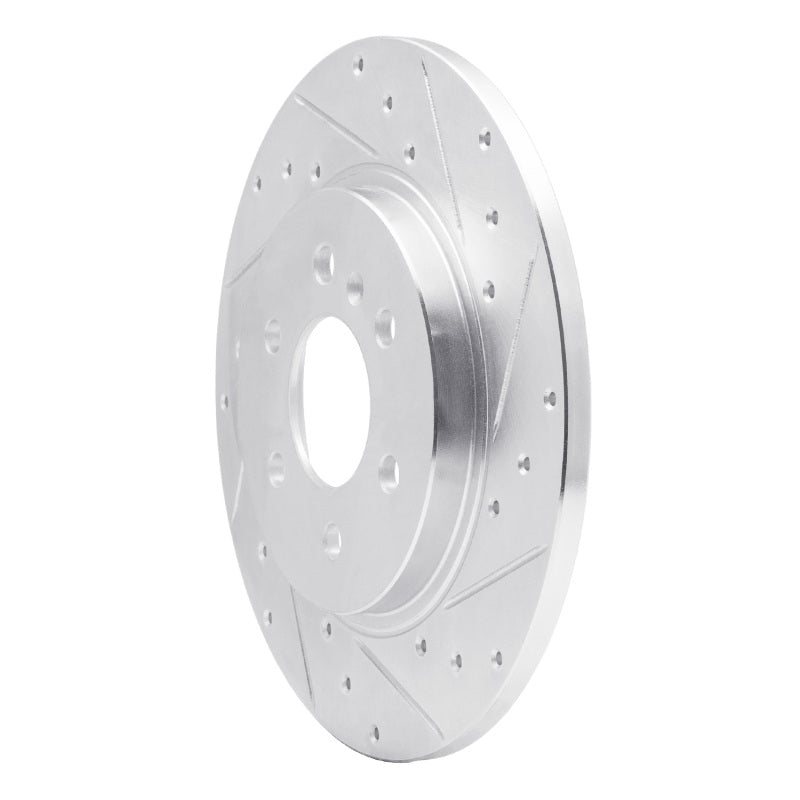 R1 Concepts R1 06-06 Buick TERRAZA Rear Right Drilled & Slotted Silver Brake Rotor