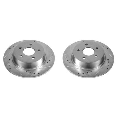 PowerStop Power Stop 13-18 Ford C-Max Rear Evolution Drilled & Slotted Rotors - Pair
