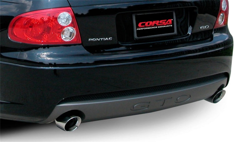 CORSA Performance Corsa 2005-2006 Pontiac GTO 6.0L V8 2.5in Sport Cat-Back + XPipe Exhaust Polished Tips