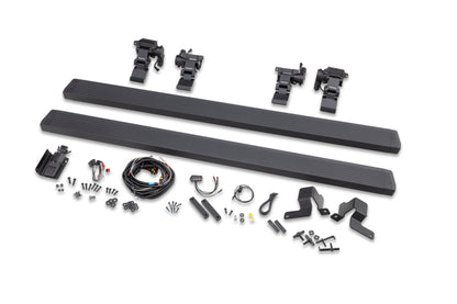 Go Rhino RealTruck 20-24 Jeep Gladiator CC 4dr VoltStep Electric Running Board Kit (Cut/Drill Req.) - Tex Blk
