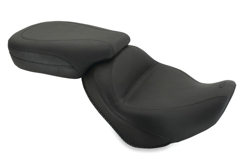 Mustang Motorcycle Mustang 02-08 Triumph America,03-08 Speedmaster Standard Touring 2PC Seat - Black