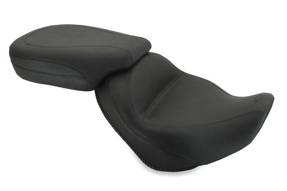 Mustang Motorcycle Mustang 02-08 Triumph America,03-08 Speedmaster Standard Touring 2PC Seat - Black