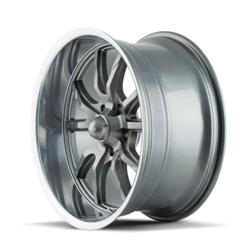 Ridler Wheels Ridler 650 17x8 / 5x120.65 BP / 0mm Offset / 83.82mm Hub Gloss Grey Polished Wheel