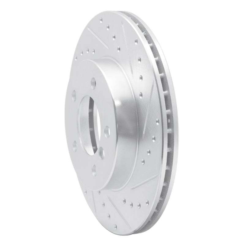 R1 Concepts R1 99-08 BMW 325I (USA/Canada) Front Right Drilled & Slotted Silver Brake Rotor