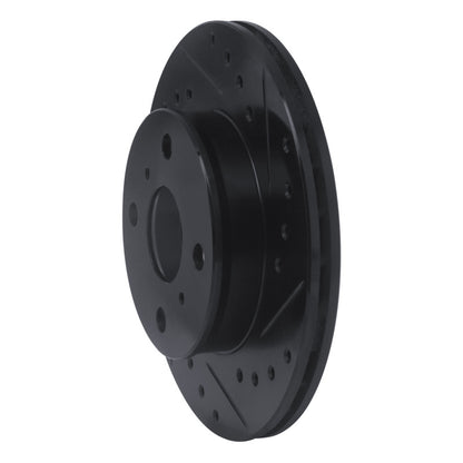 R1 Concepts R1 88-92 Geo Prizm Front Right Drilled & Slotted Black Brake Rotor