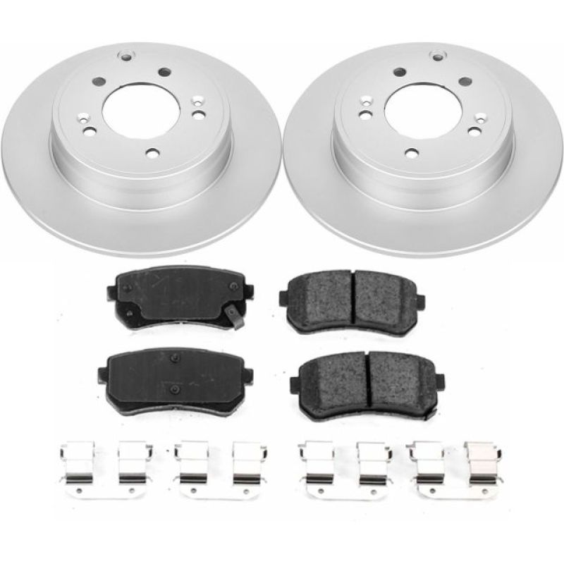 PowerStop Power Stop 16-19 Hyundai Sonata Rear Z17 Evolution Geomet Coated Brake Kit