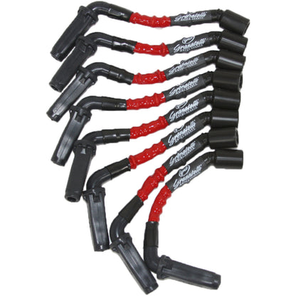 Granatelli Motor Sports Granatelli 99-23 GM LS2/LS3/LSA/LS7/LS9 Hi-Perf Coil-Near-Plug Wire Conn Kit w/Red Jacket