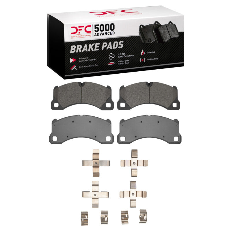 DFC 08-14 Volkswagen Touareg Front 5000 Advanced Ceramic Brake Pads and Hardware Kit