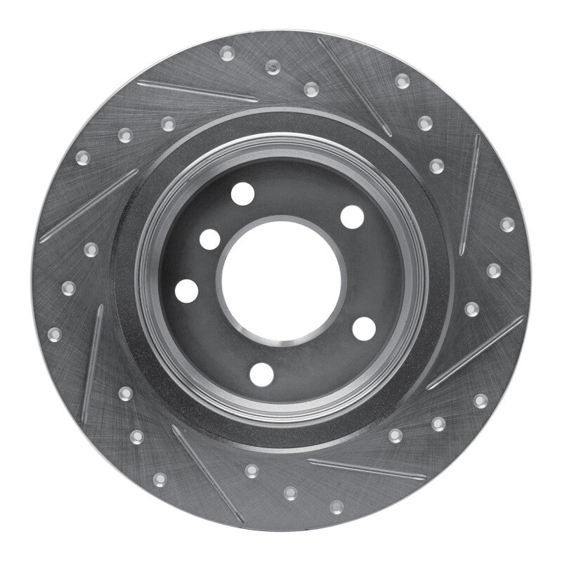 R1 Concepts R1 05-12 BMW 120i (Mexico) Rear Left Drilled & Slotted Silver Brake Rotor
