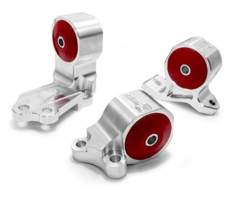 Innovative Mounts Innovative 88-91 Civic B-Series Silver Aluminum Mounts 95A Bushings (Cable to Hydro Conversion)