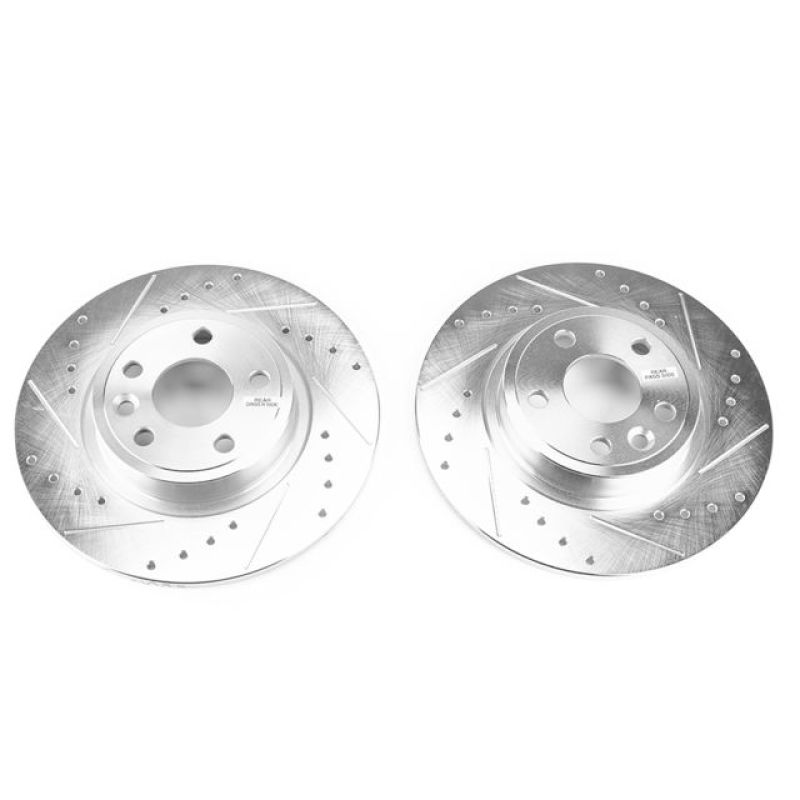 PowerStop Power Stop 2018 Jaguar E-Pace Rear Evolution Drilled & Slotted Rotors - Pair