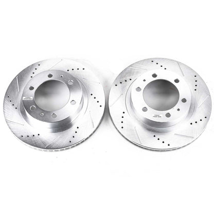 PowerStop Power Stop 03-09 Toyota 4Runner Front Evolution Drilled & Slotted Rotors - Pair