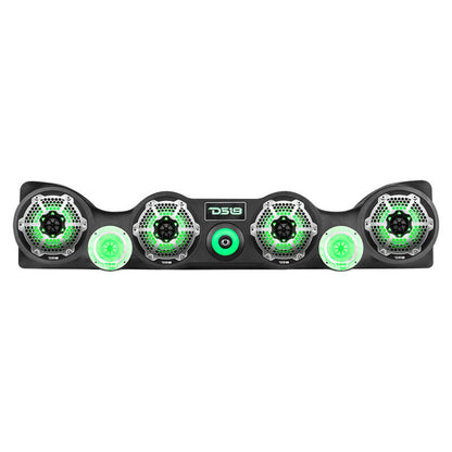 DS18 1997-2006 Jeep TJ Soundbar Enclosure- Fits 4 x 6.5in & 2x 4in (Speakers not Included)
