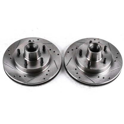 PowerStop Power Stop 82-87 Buick Regal Front Evolution Drilled & Slotted Rotors - Pair