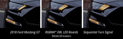 Diode Dynamics 18-23 USDM Ford Mustang RGBWA DRL LED Boards