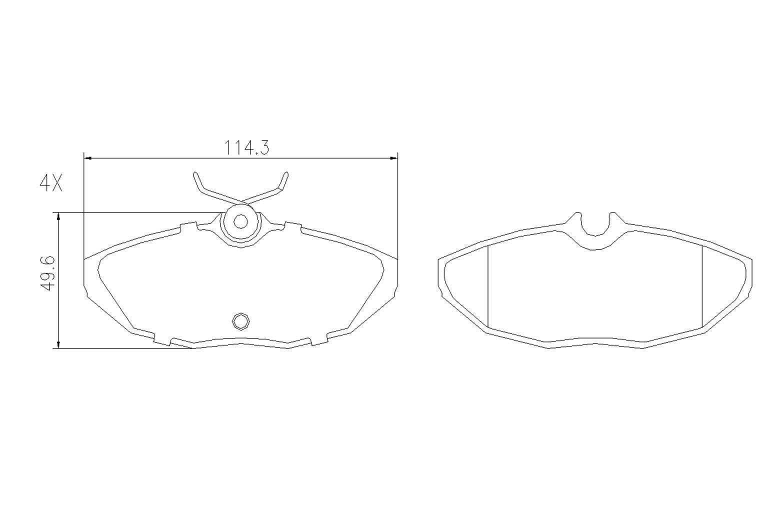BOGAP F8210642 Brake Pad Set, Disc Brake | ML Performance Car Parts