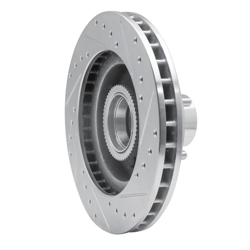 R1 Concepts R1 93-95 Chevrolet G10 Front Left Drilled & Slotted Silver Brake Rotor