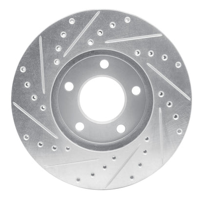 R1 Concepts R1 91-96 Chrysler Town & Country Front Right Drilled & Slotted Silver Brake Rotor