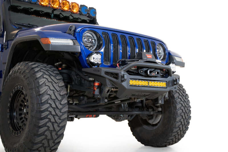 Addictive Desert Designs 18-23 Jeep JL/JT Rock Fighter Front License Plate Mount